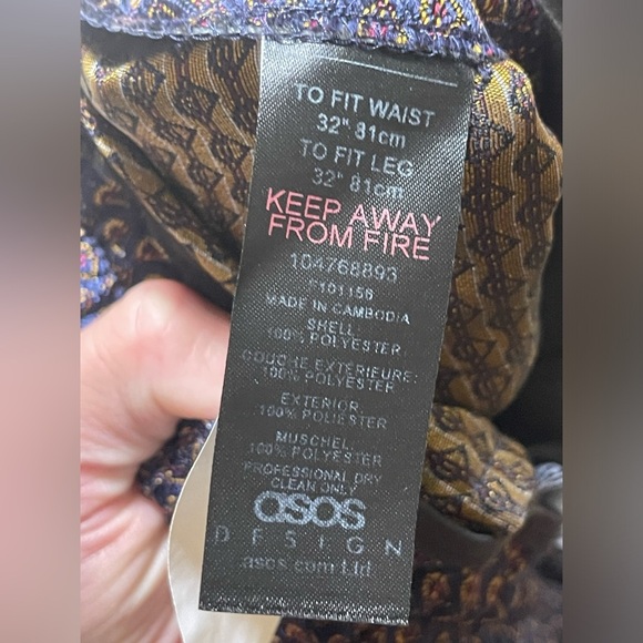 ASOS men’s straight leg pants jogger size 32x32 EUC - Picture 9 of 11